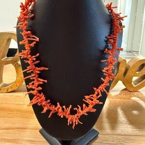 Elegant Victorian Red Coral Necklace
